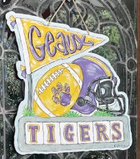 LSU COLLAGE DOOR HANGER