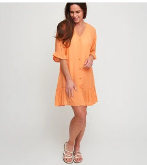Alix Peach Ruffle Cover Up