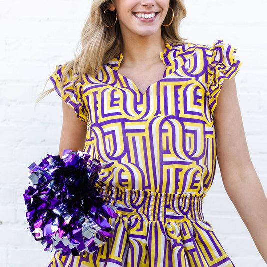 Top Marley Touchdown Purple/Gold