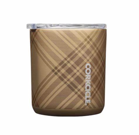 Corkcicle 12oz Buzz Cup Golden Plaid