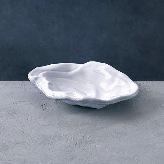 Small White Oyster Bowl