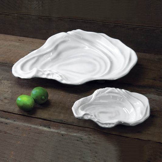 Large White Oyster Bowl