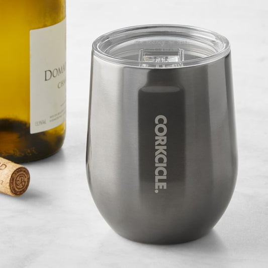 Corkcicle 12oz Stemless Wine Gunmetal