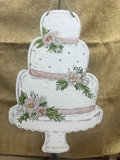 Wedding Cake Door Hanger