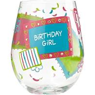 Birthday Girl Stemless Wine Glass