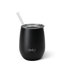 Swig 14oz Stemless Wine Matte Black