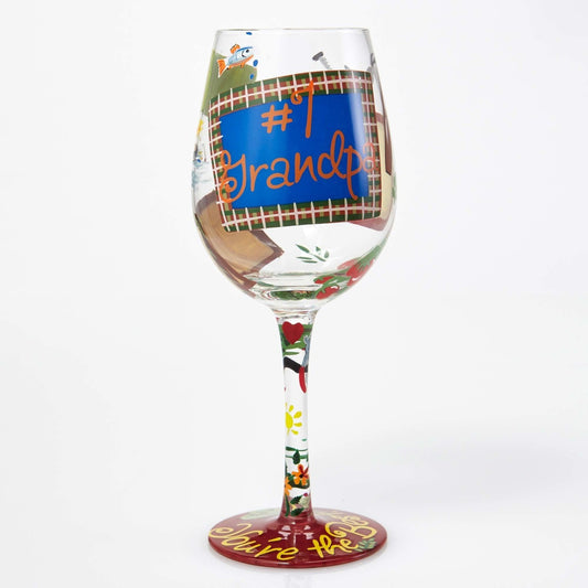 #1 Grandpa Wine Glass