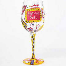 Birthday Girl Wine Glass