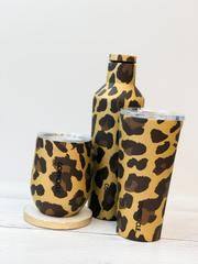 Corkcicle 12oz Stemless Wine Luxe Leopard